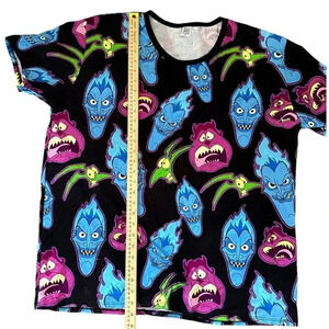 Wild Rich Kids T-Shirt Adult size 2XL Disney Hades Pain Panic print short sleeve